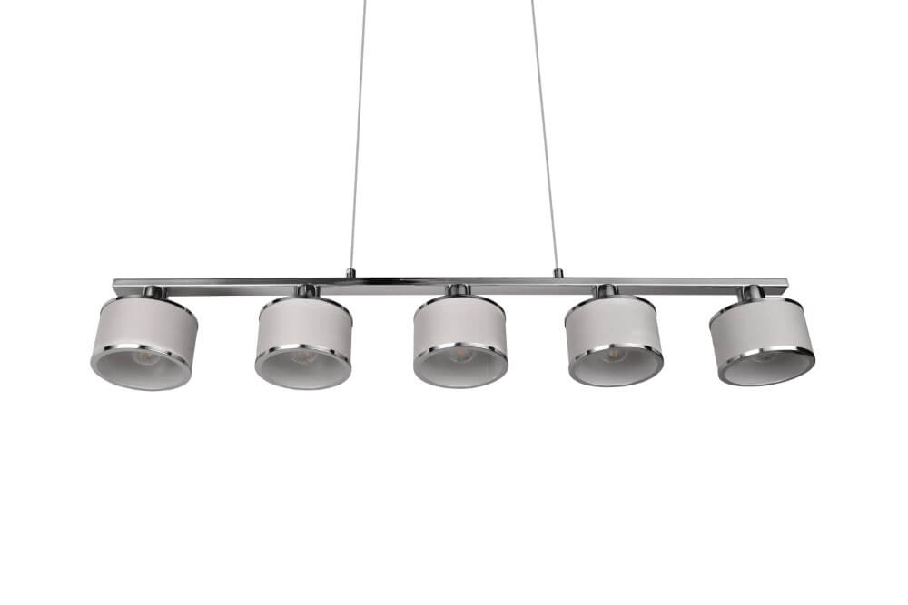 5-light pendant lamp Kaprun straight 92cm Trio 4017807581157