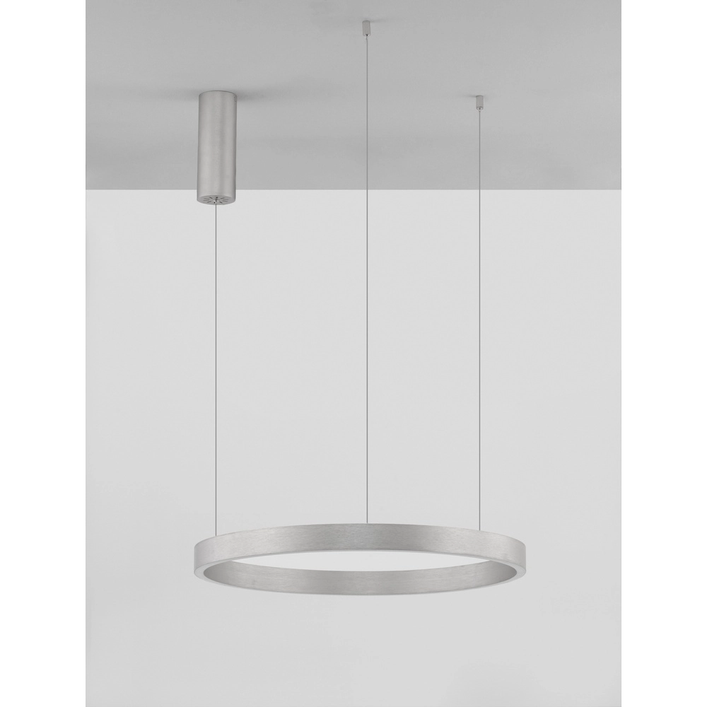 Design pendant lamp Elowen silver grey Ø 60cm Lyora 5212017439079
