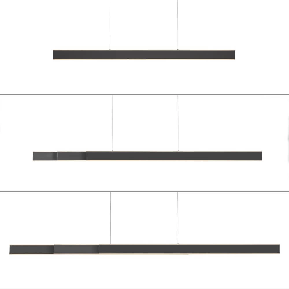 Sleek hanging lamp Pure Lume anthracite Paul Neuhaus 4012248357842