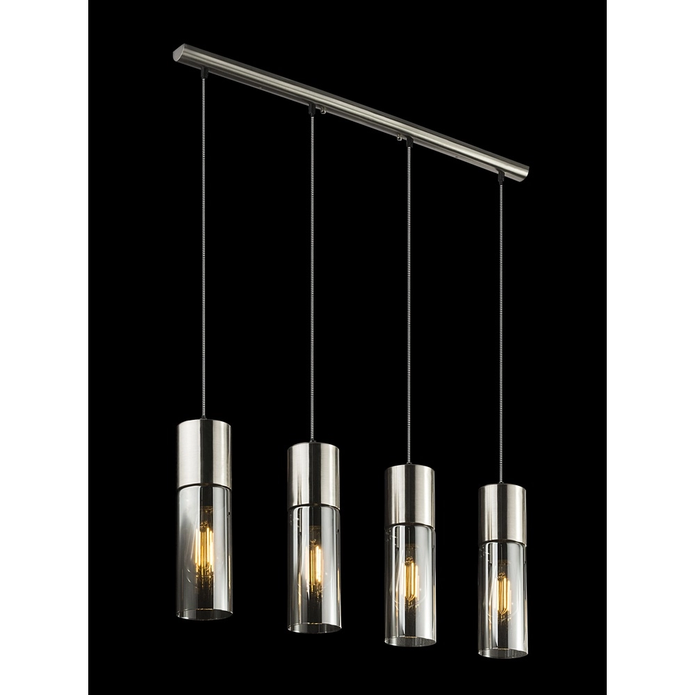 4-light pendant lamp Annika Nickel design Globo 9007371382200
