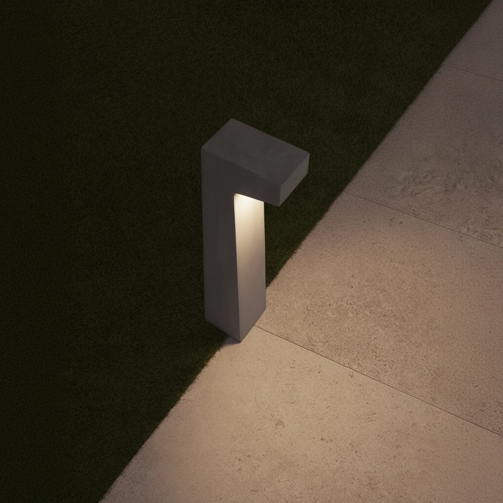 Garden lamp design Aran concrete grey