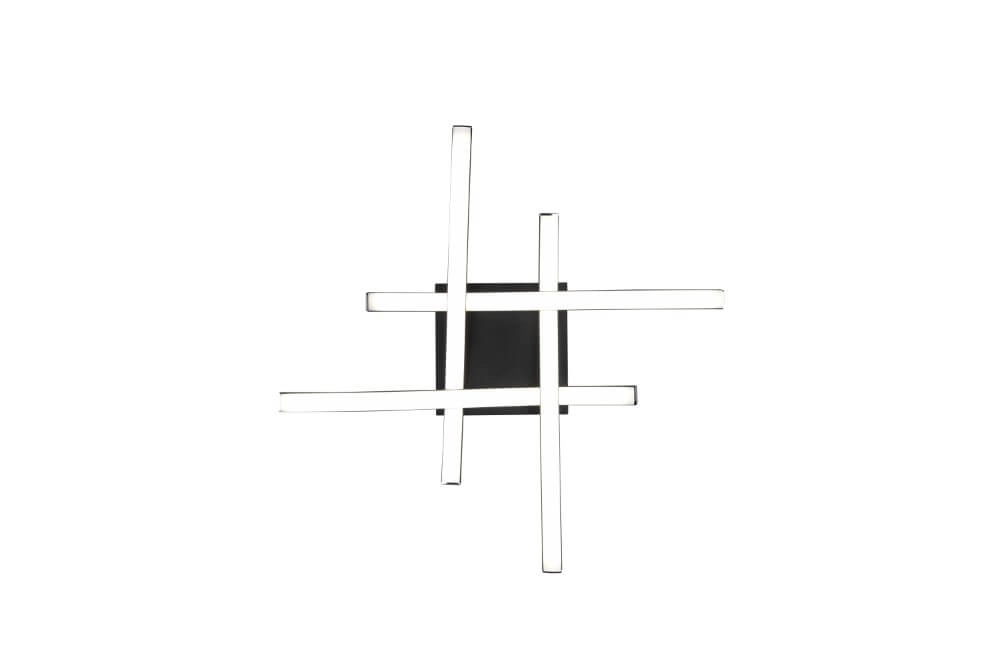 Led ceiling light Route 4-light black 4000K Trio 4017807521795