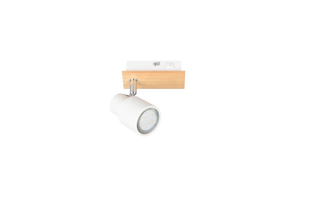 Design wall lamp Pierre white with wood Trio 4017807638141