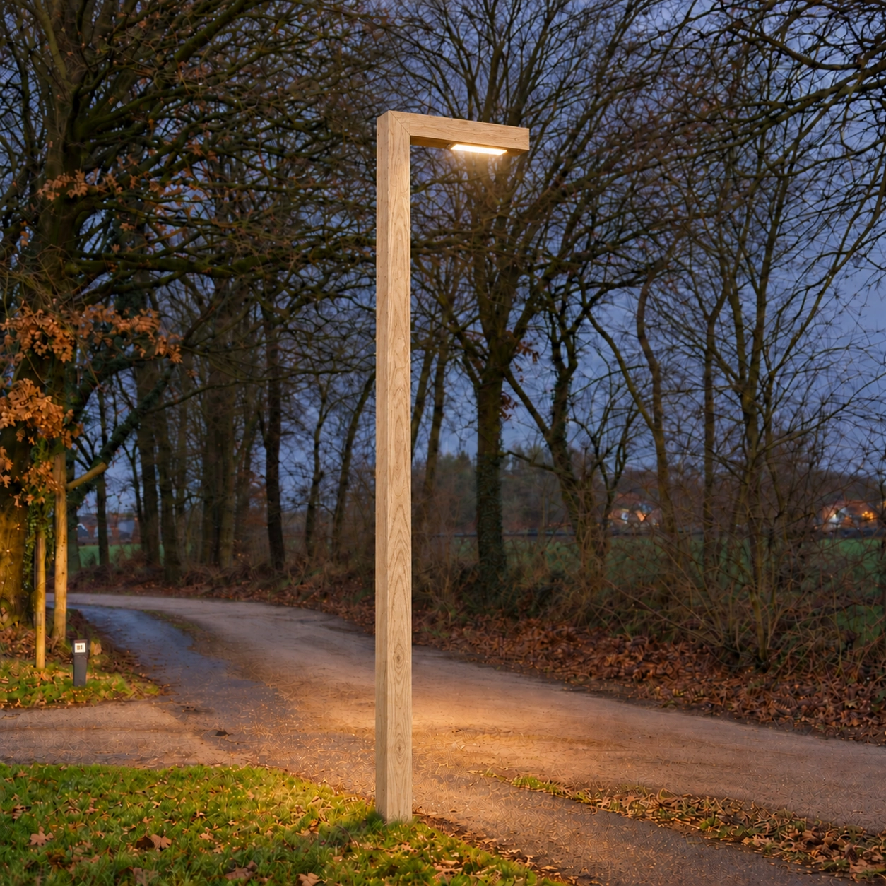 Wooden lantern Angelo Oak - 3M - PH08 - 3000K