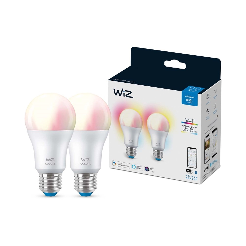 Set 2x 8,5W - E27 - Led WiZ 8719514550094