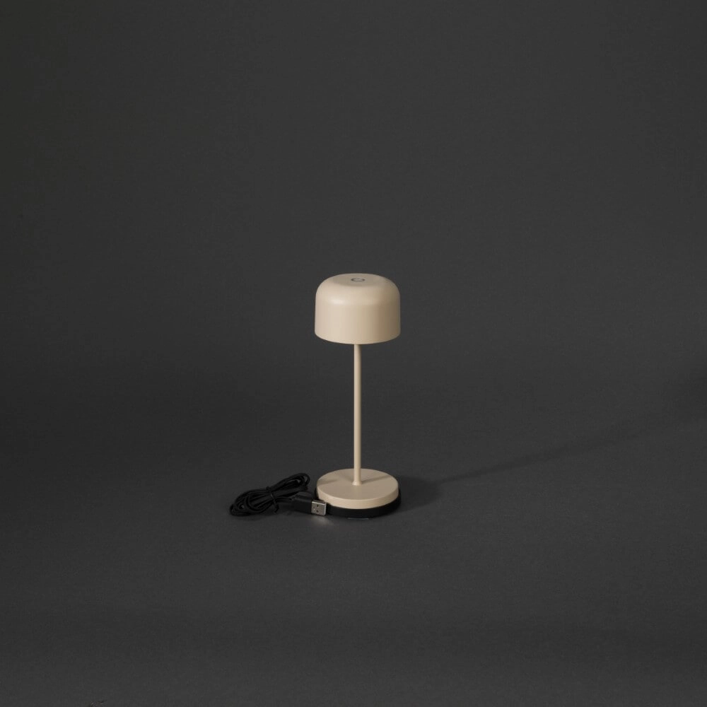 Rechargeable table lamp Lille mini Sand color KonstSmide 7318307835335