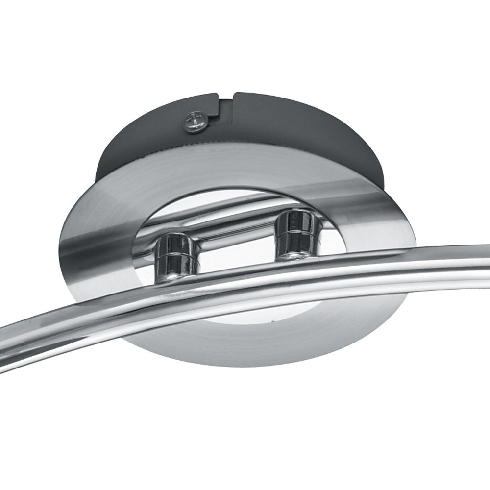Modern ceiling spot Levisto 3-light nickel matt Trio 4017807281675