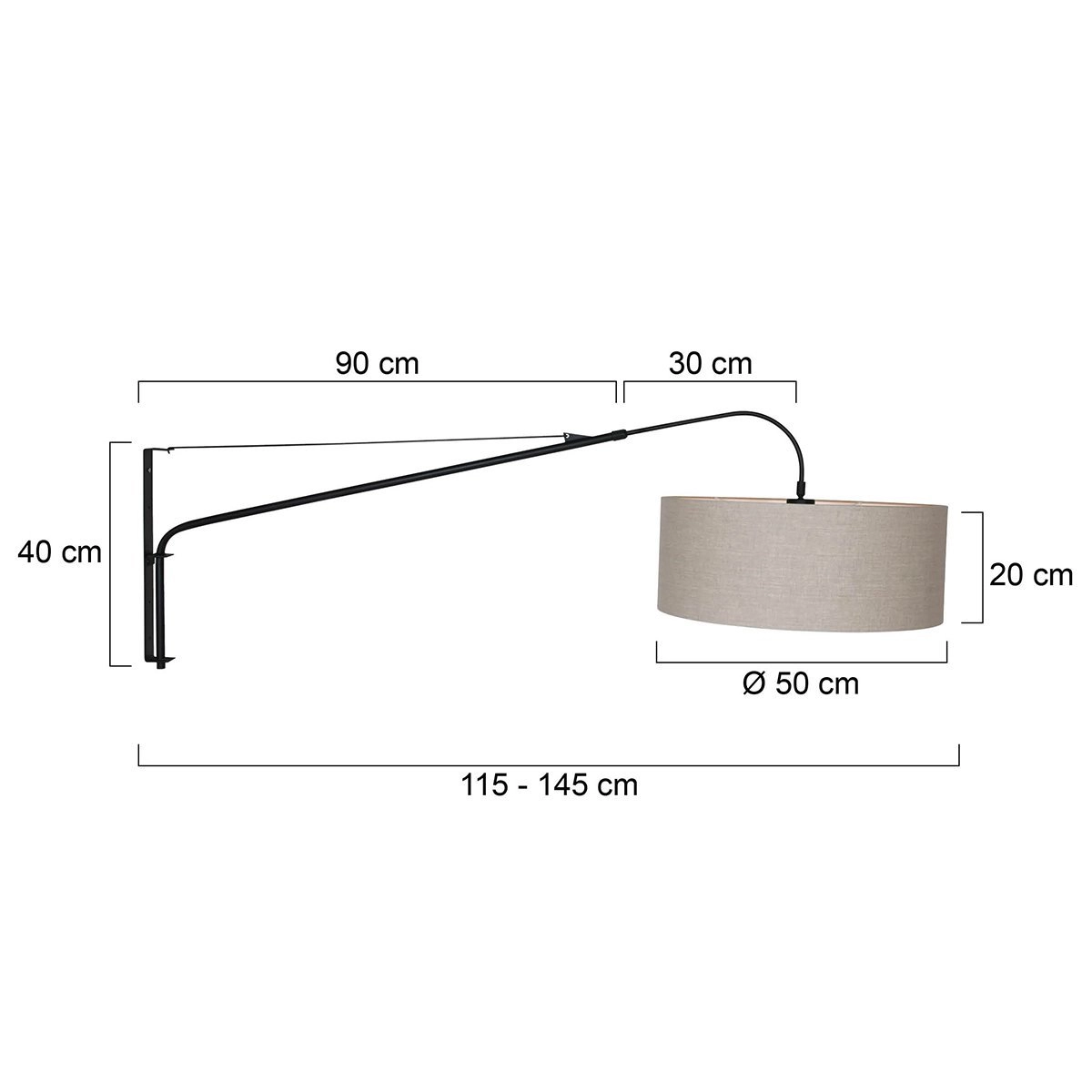 Rural reading lamp Gramineus with hood Steinhauer 8712746132410