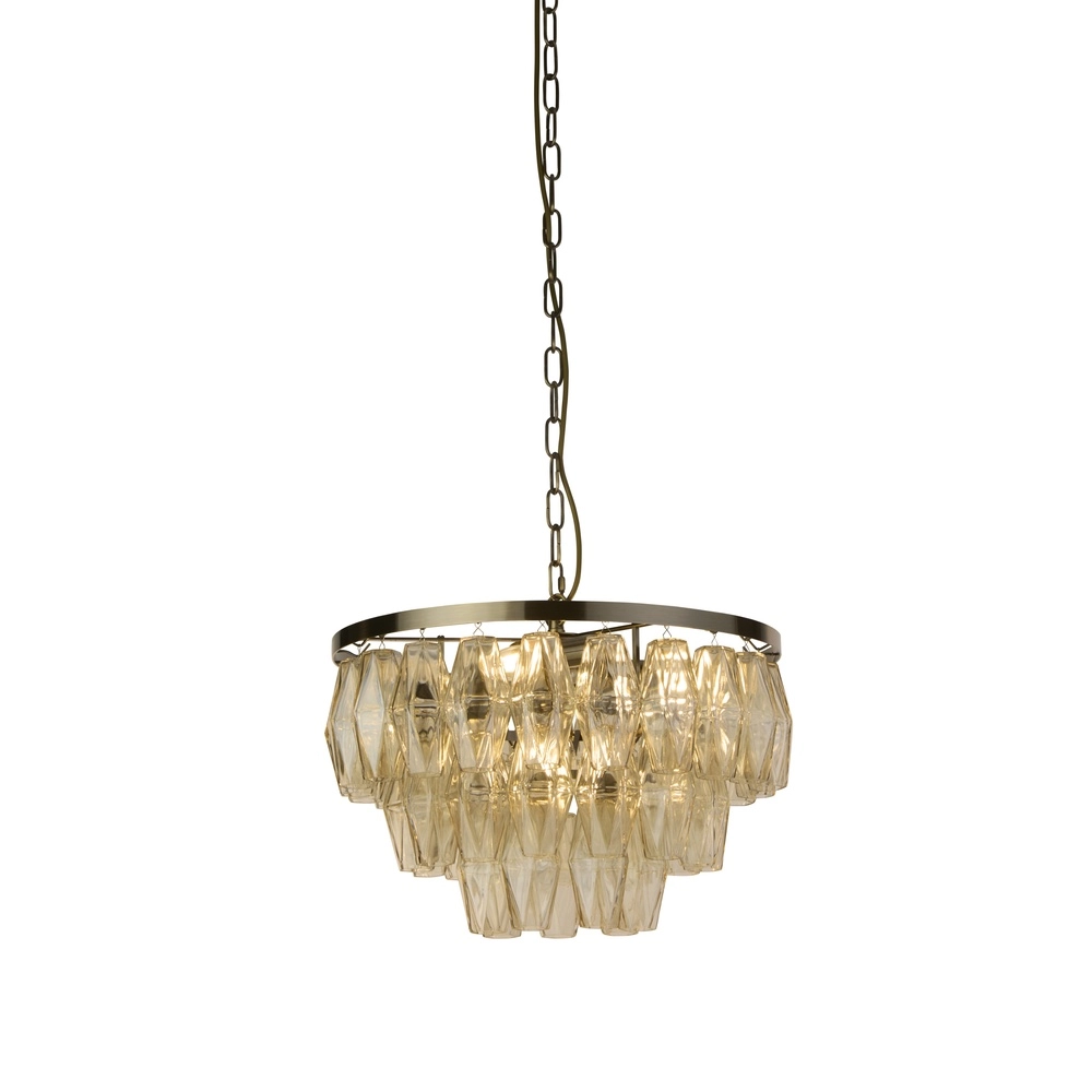 Pendant lamp Alba antique brass Ø 48cm