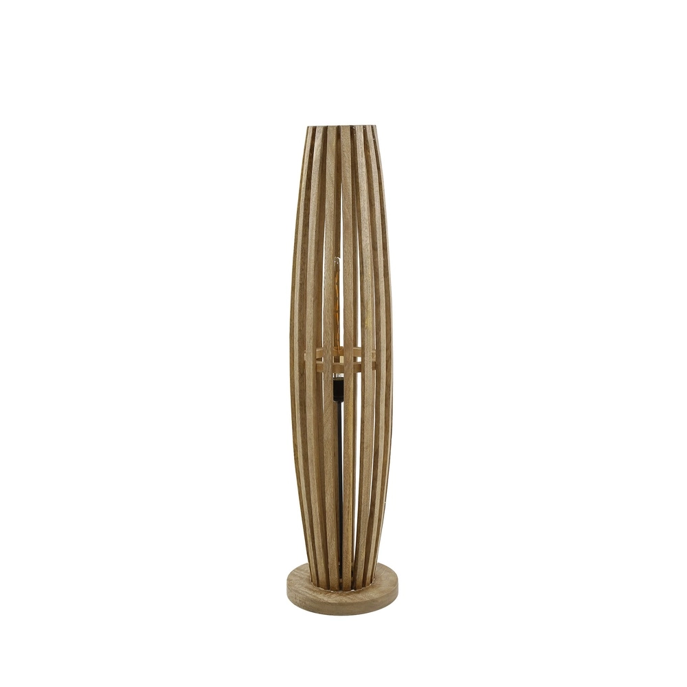 Wooden floor lamp Orbit 105cm - 1x E27 Lyora 8716803511095