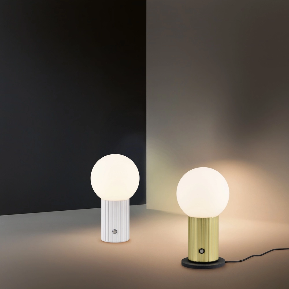 Rechargeable table lamp Tauris Gold with white Trio 4017807643527