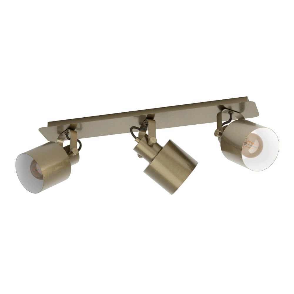 Brass ceiling spotlight Southery 3-light