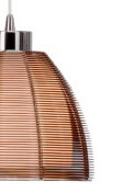 Design pendant lamp Relax Ø 19.5cm bronze with chrome Brilliant 4004353284656