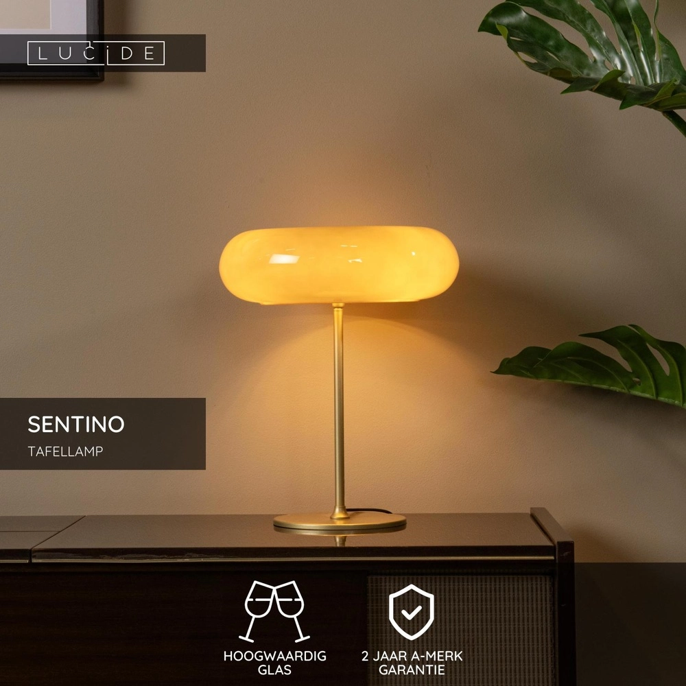 Table lamp Sentino Ø 30cm taupe Lucide 5411212106353