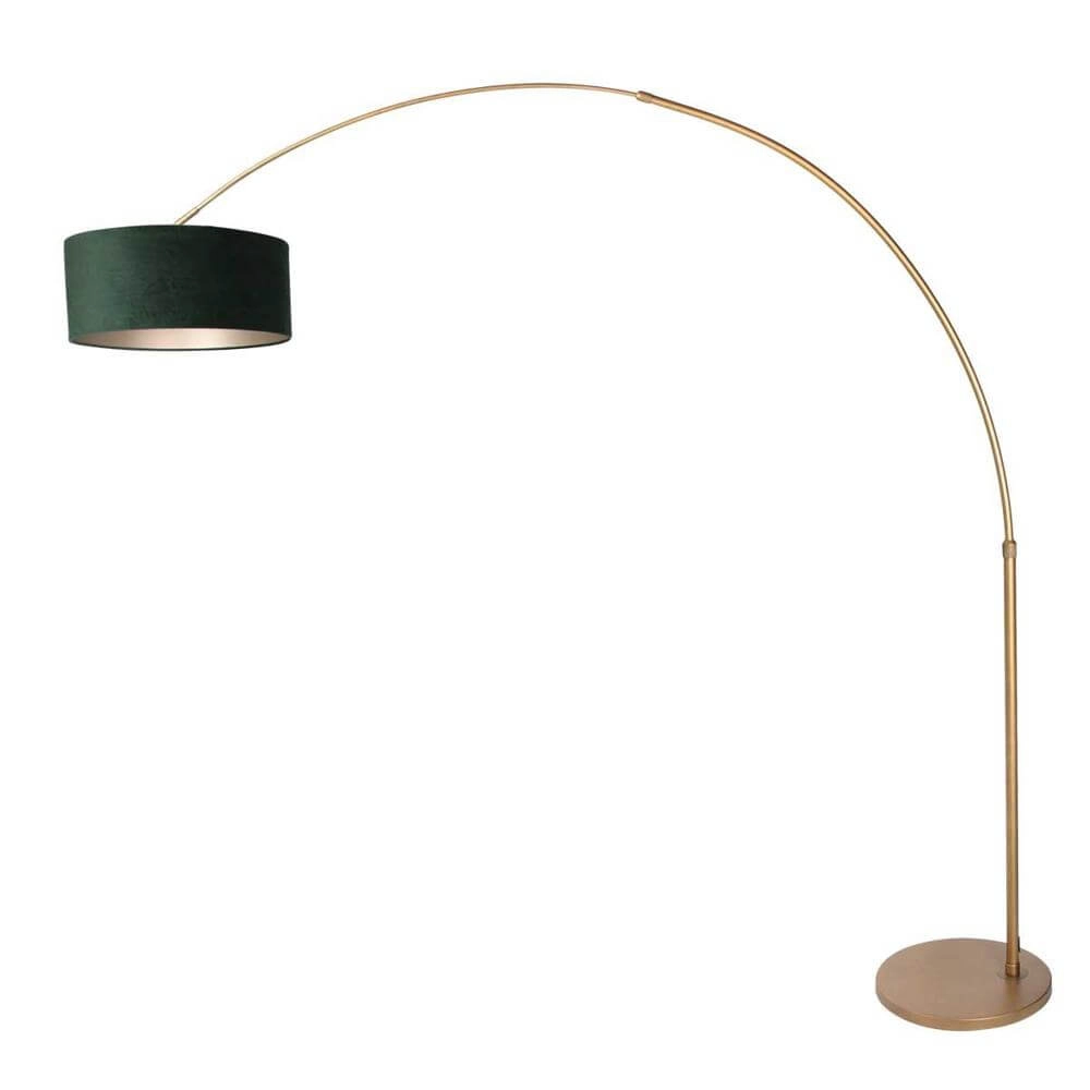 Arc lamp Sparkled Light bronze with green shade Ø 45cm Steinhauer 8712746179866