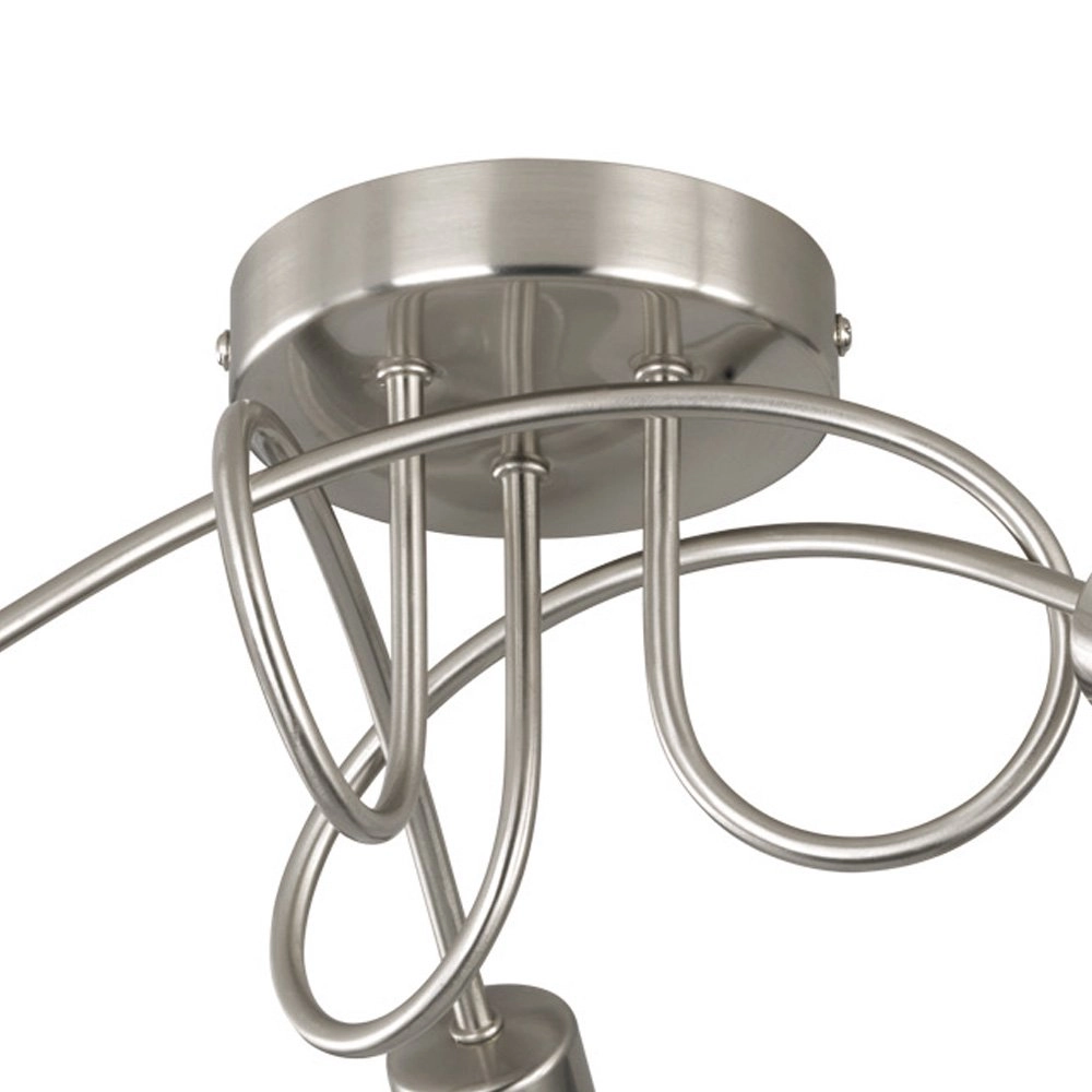Ceiling spot Antibes Knot 3-light nickel matt Trio 4017807358292