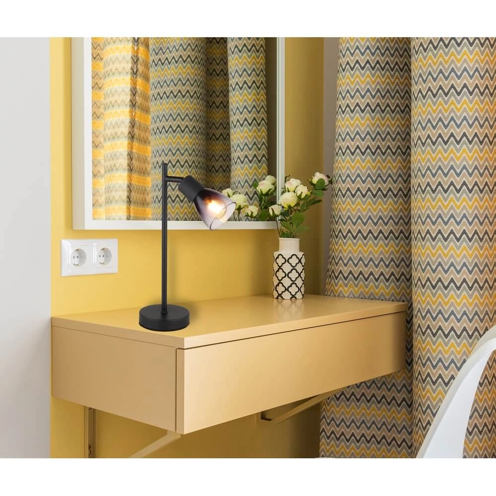 Black table lamp Satella ankle Globo 9007371452934