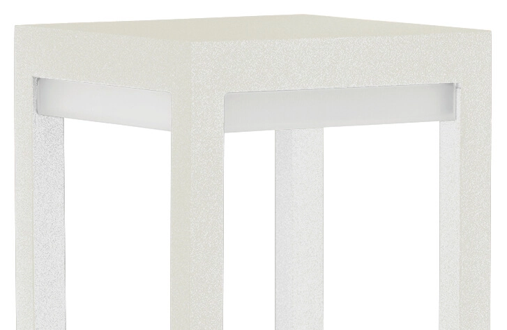 Garden lighting square Poast 30cm - white Albert 4007235802801