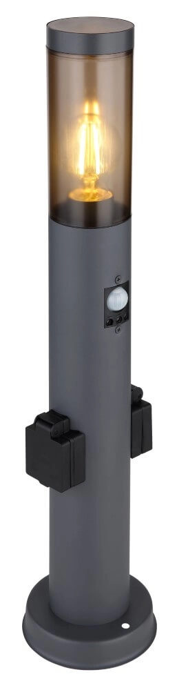 Modern outdoor lamp Boston 60cm with sensor and socket Globo 9007371433742