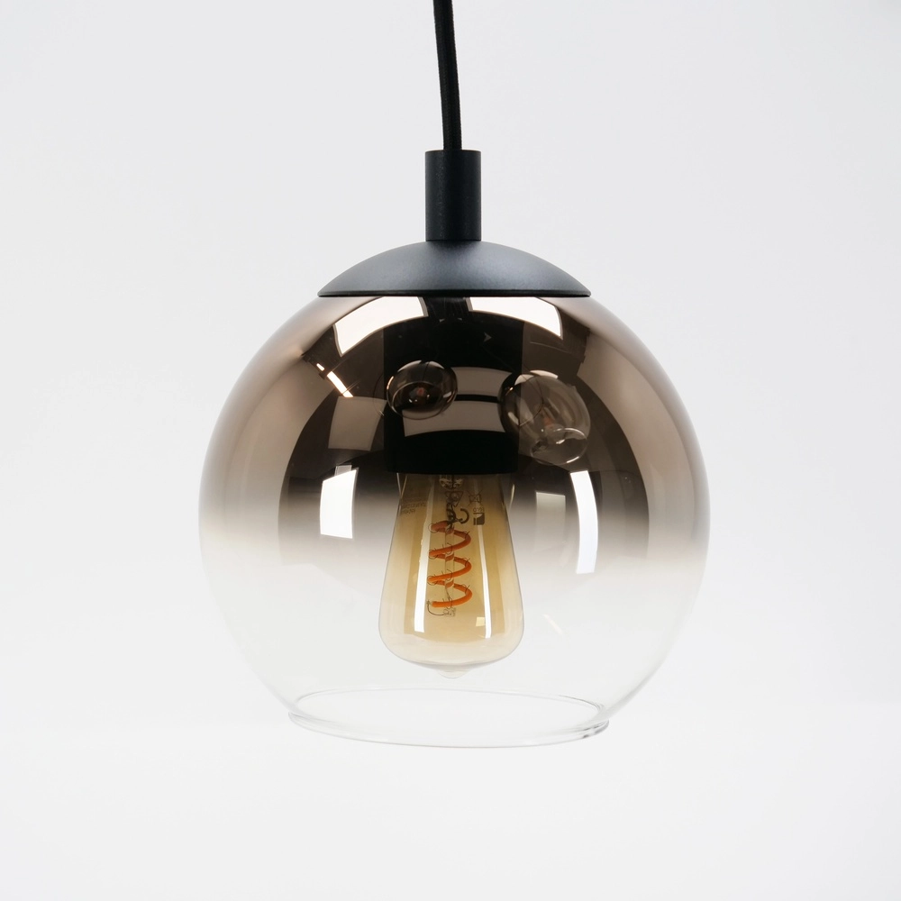 Pendant lamp Ariscani 1 3-light black round Eglo 9008606358069