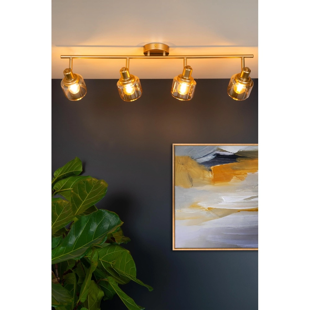 Ceiling lamp Bjorn 4-light gold Lucide 5411212771247
