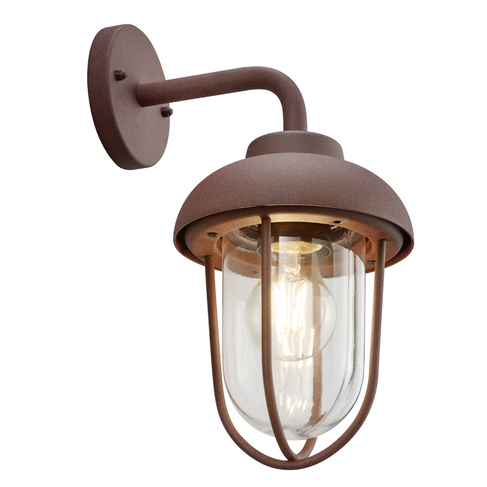 Rust brown wall lamp Duero