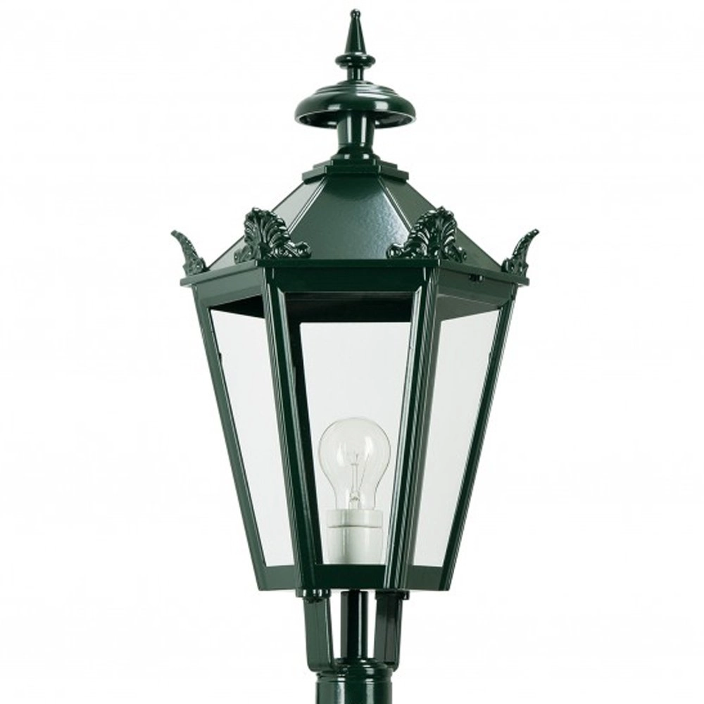 Nostalgic lantern lamp Bergum K7B with crowns - black