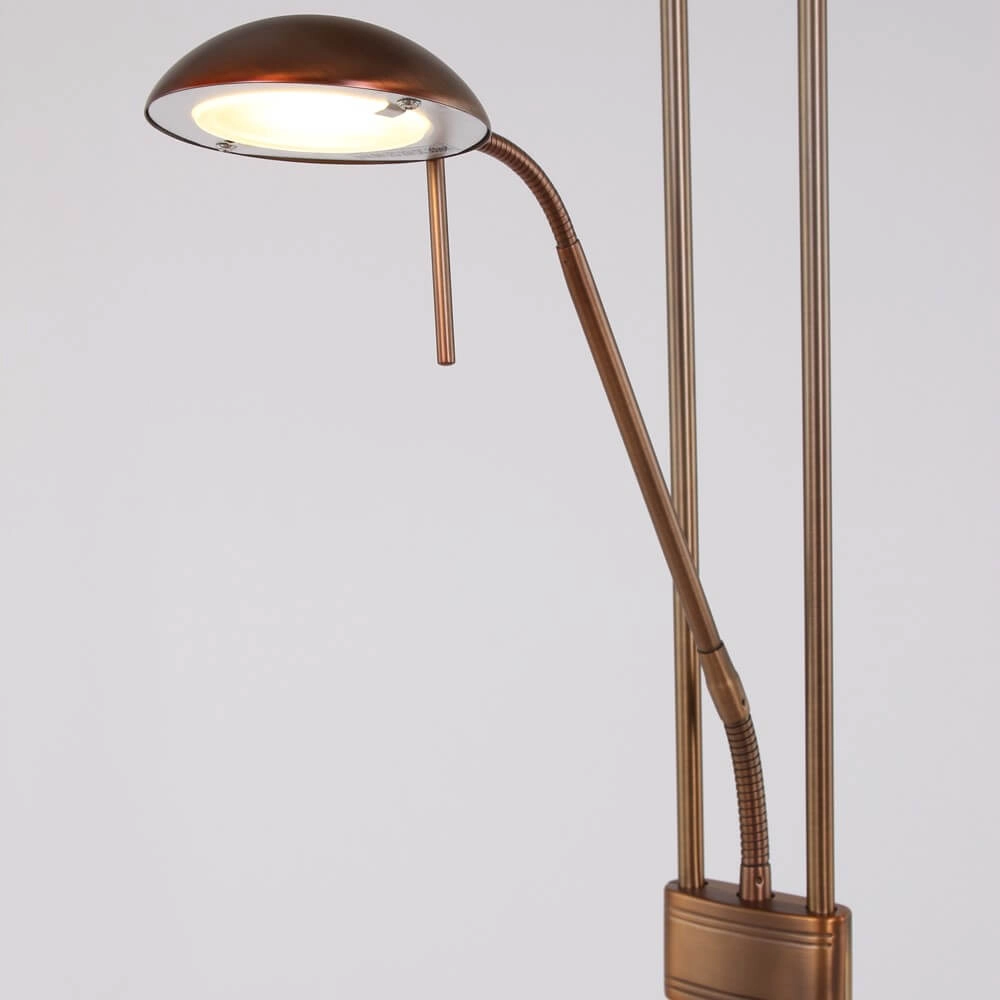 Floor lamp mexlite Up 180cm - 3000K bronze brown Steinhauer 8712746096347