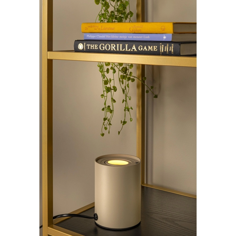 Design table lamp Tube taupe Lucide 5411212221926