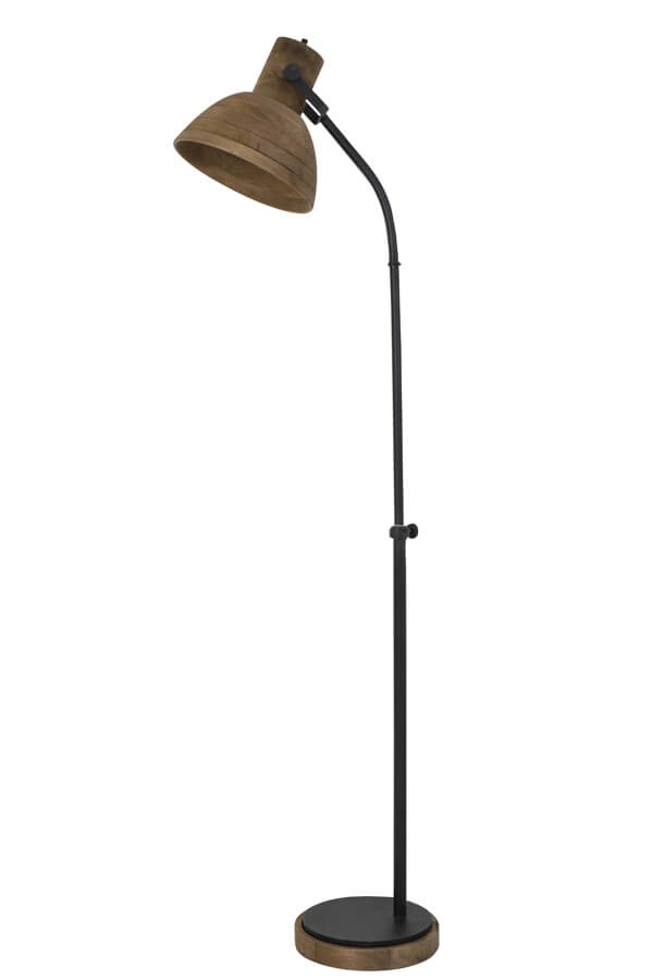 Country Reading Lamp Imbert wood with black Light & Living 8717807293260