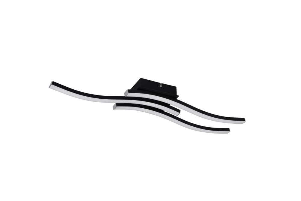 Ceiling lamp Route LED 4000K black Trio 4017807521757