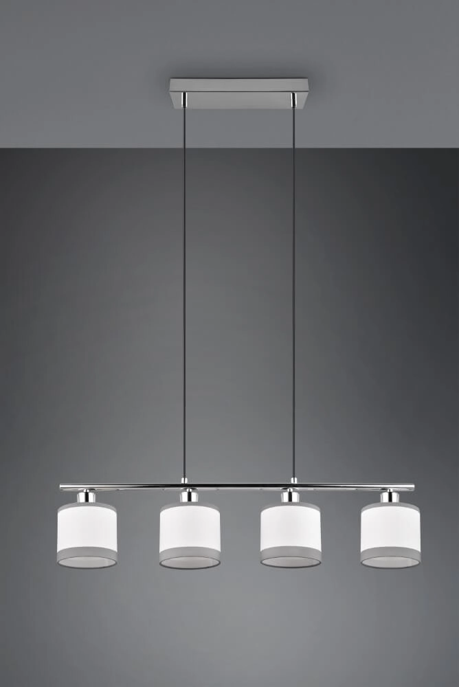 Hanging lamp Davos white 4-light Trio 4017807574265