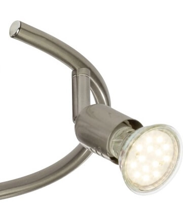3-light surface-mounted spotlight Loona grey Brilliant 4004353253362