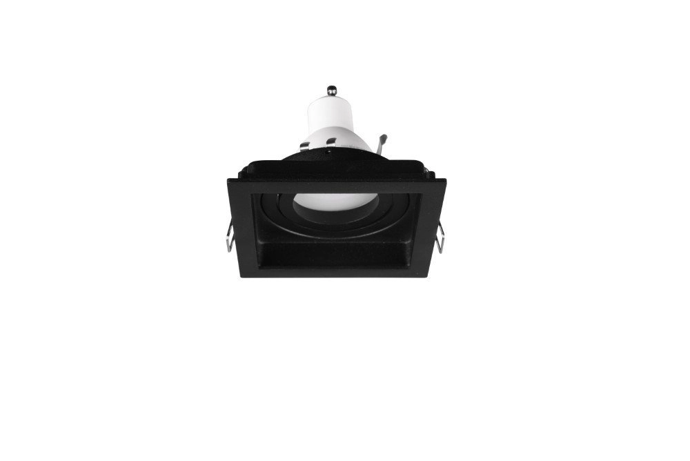 Adjustable recessed spot Kenai GU10 square black Trio 4017807455977