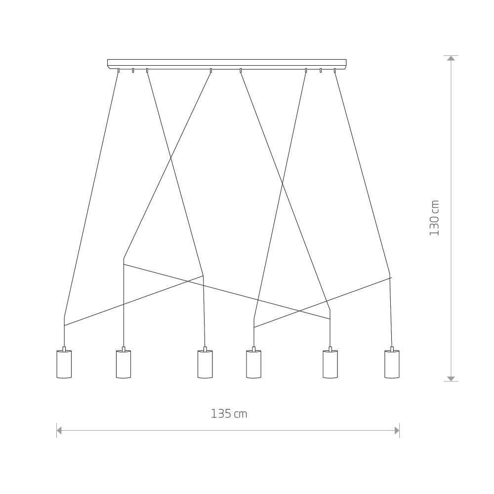 Office hanging lamp Imbria 6-light Lyora 5903139967594