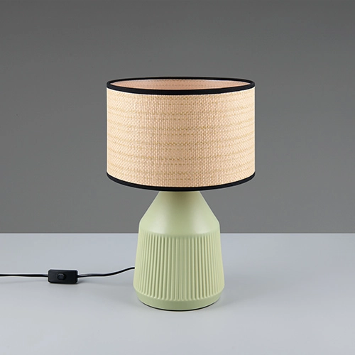 Table lamp Formentera Ø 28cm green Trio 4017807678130