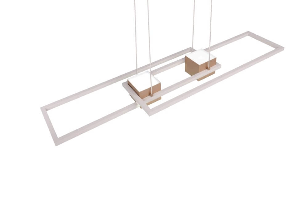 Led pendant light office Albany Red brass Trio 4017807610352