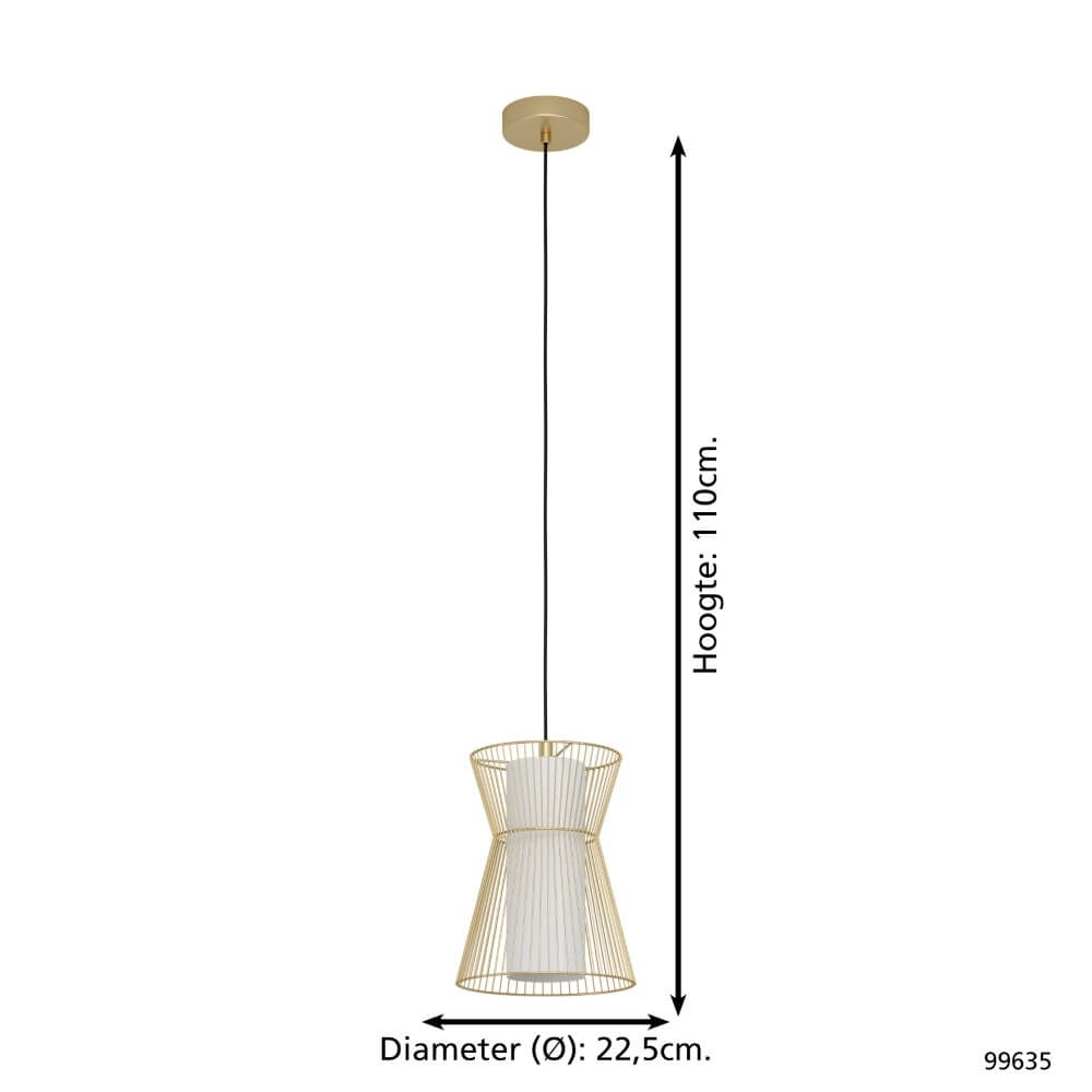 Hanging lamp Maseta wire gold Eglo 9002759996352
