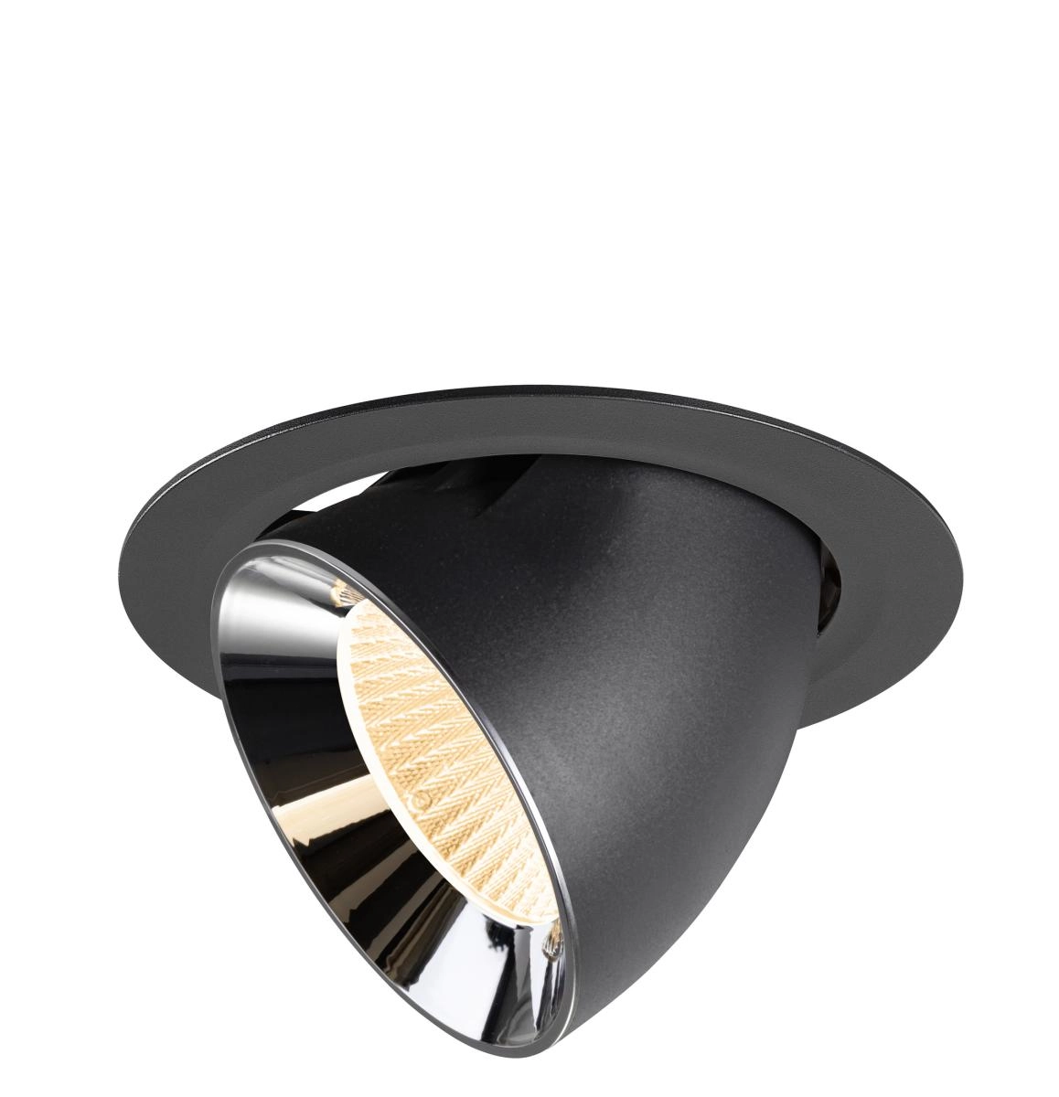 Recessed spotlight Numinos Gimble XL black/chrome 2700K - 40deg