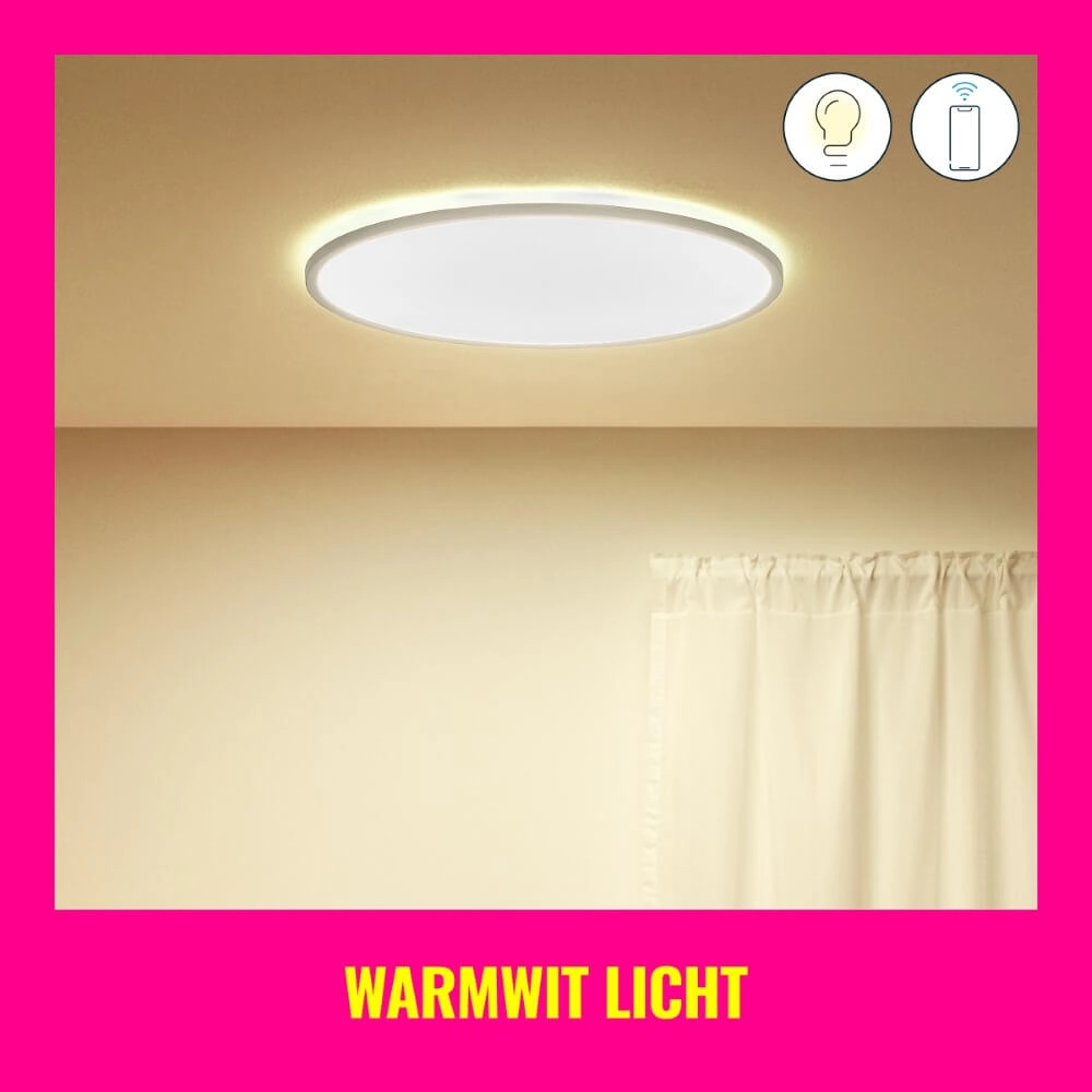 Smart ceiling light SuperSlim Ø 55cm - white WiZ 8719514554979