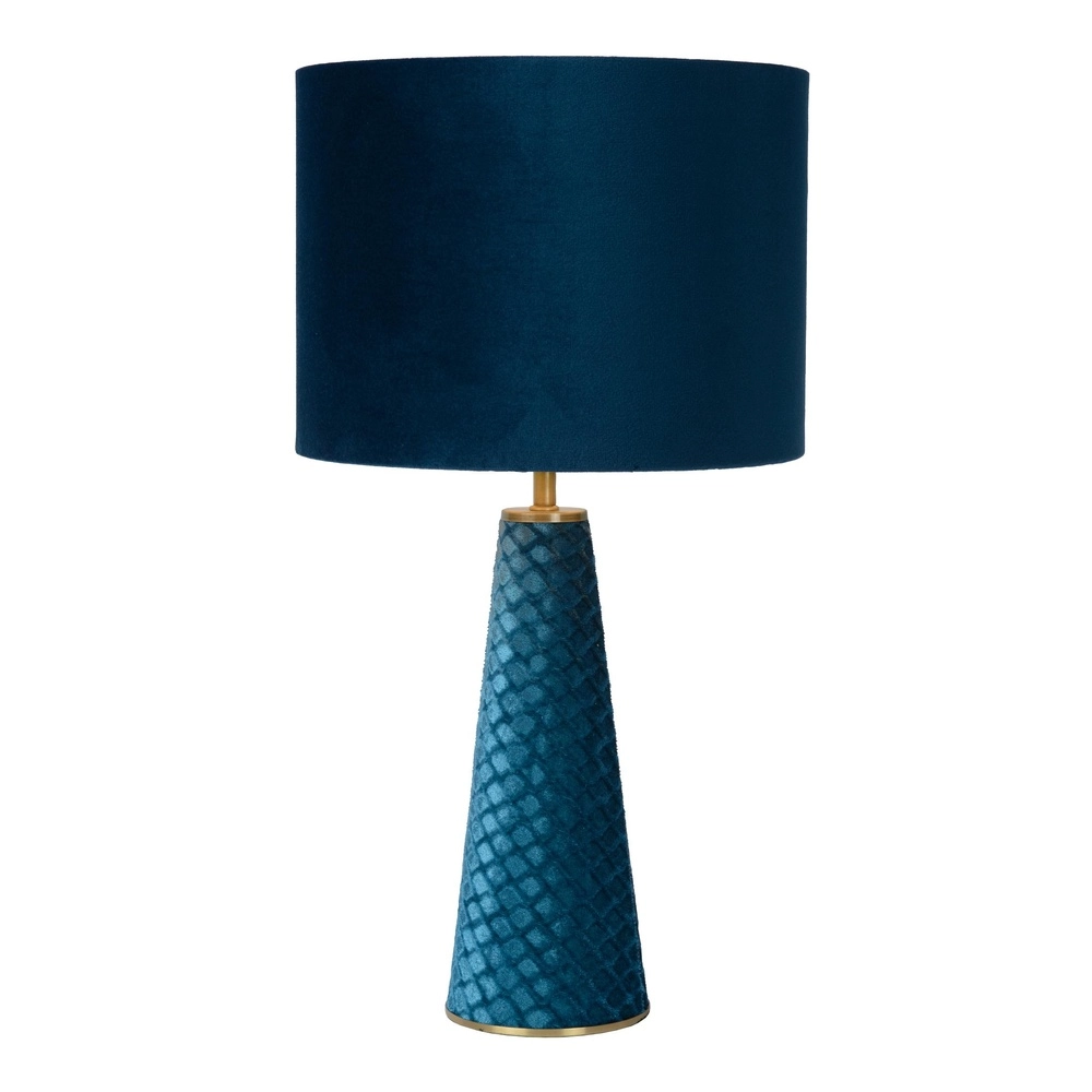 Table lamp Extravaganza Velvet blue