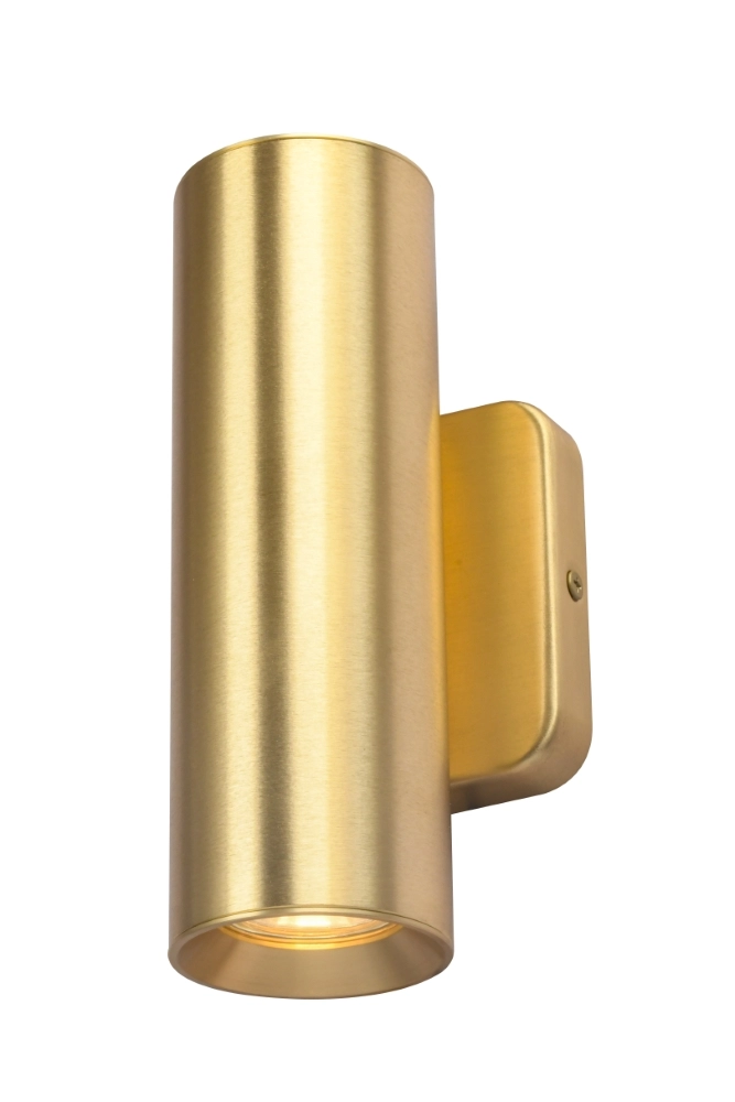 Matte gold wall spotlight Megano 2 up & down light
