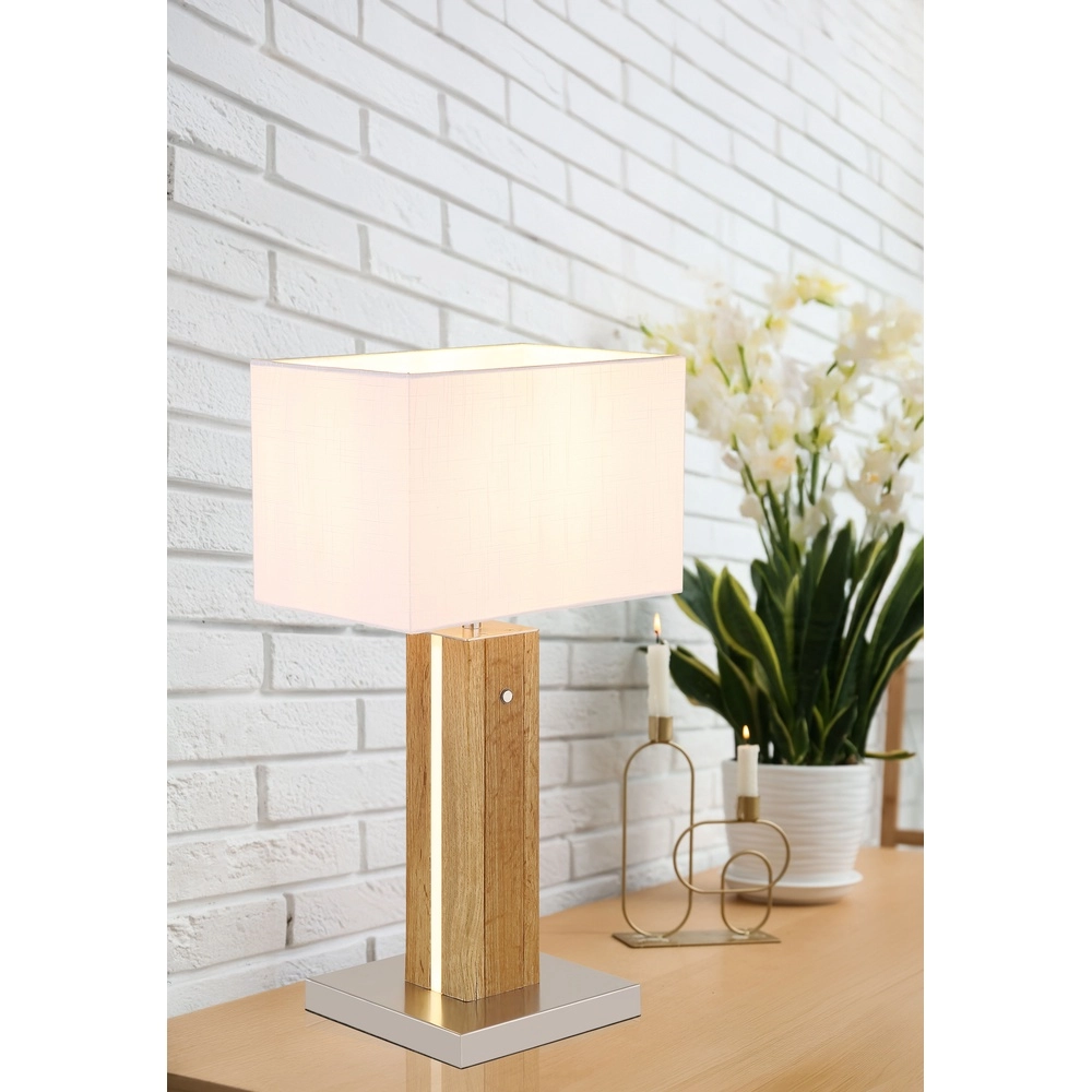 Wooden table lamp Forest with hood Globo 9007371592333