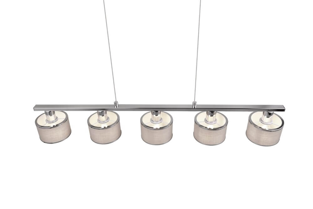 5-light pendant lamp Kaprun straight 92cm Trio 4017807581157