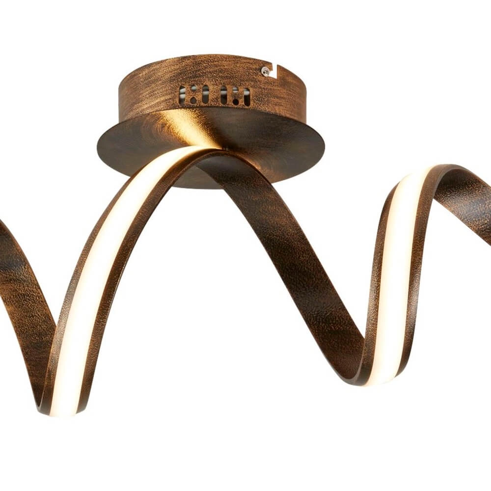 Led ceiling light Ribbon antique brown Searchlight 5053423095509