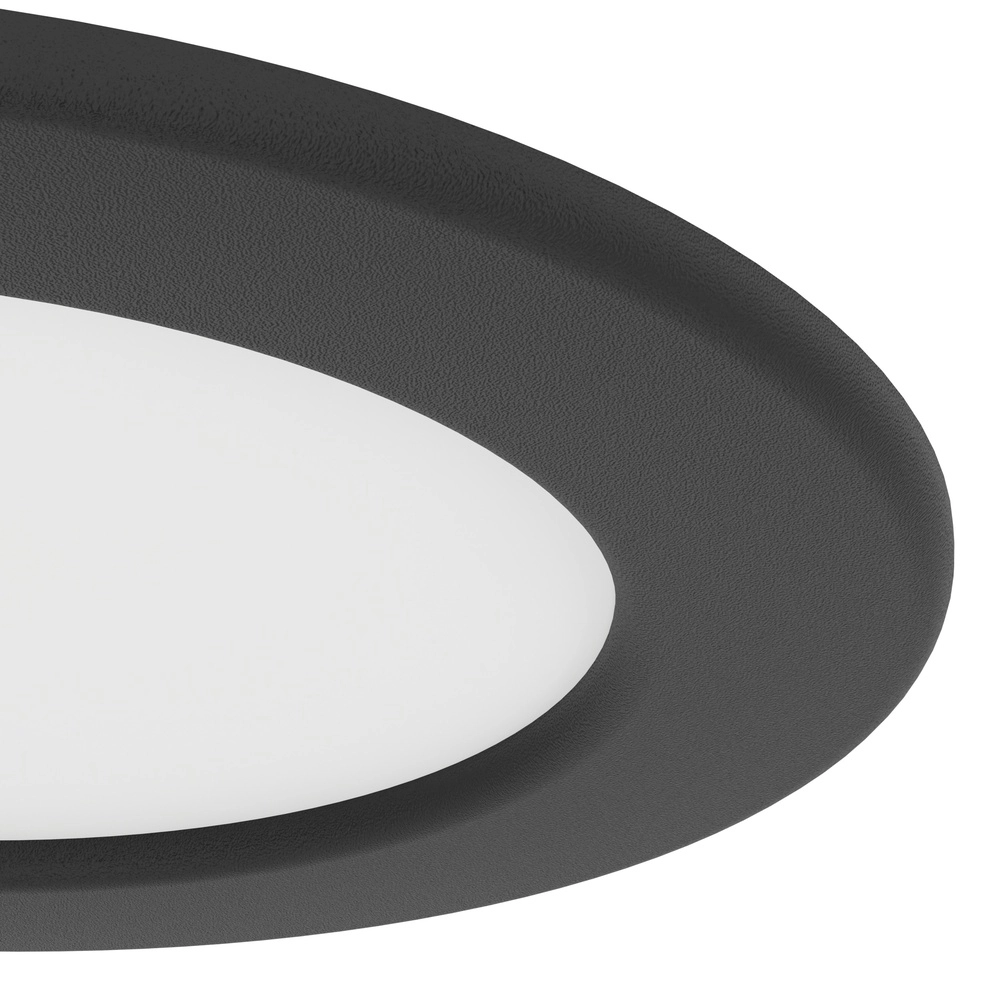 IP44 recessed lamp Fueva 6-Z Zigbee - black - Ø 12cm Eglo 9008606330973