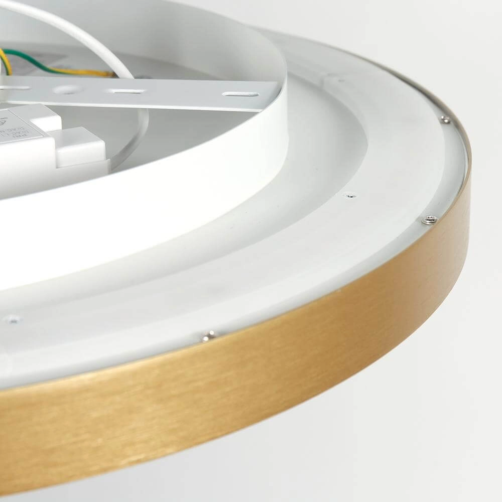 Sleek ceiling lamp Flady gold Ø 50cm Steinhauer 8712746171853