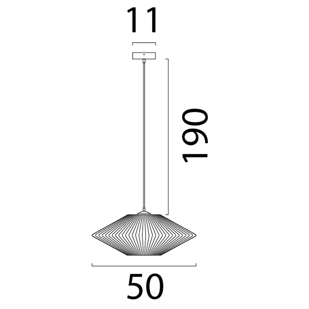 Japandi pendant lamp Bicono Ø 50cm Masterlight 8718121344768