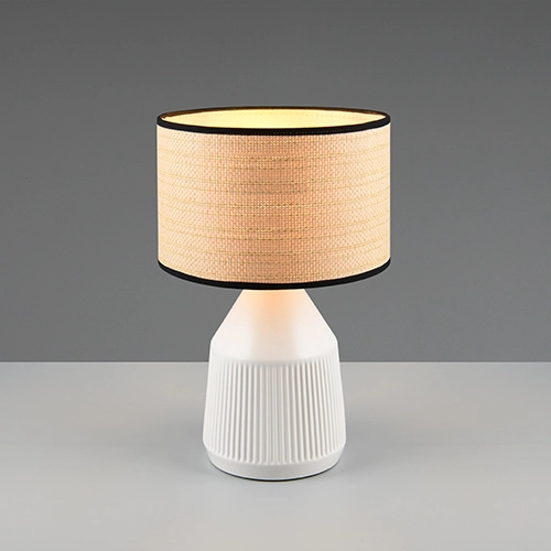 Table lamp Formentera Ø 28cm white Trio 4017807680126