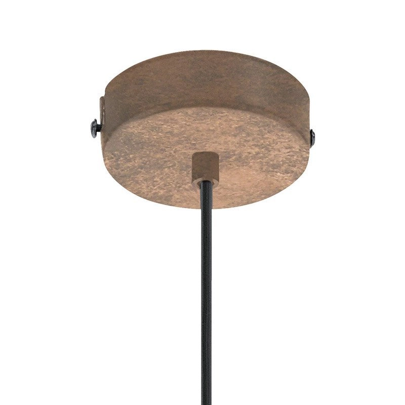Pendant lamp Priddy shuttle bronze brown Eglo 9002759494926